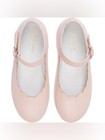 La Coqueta Blush Nappa Leather Scallop Mary Jane Shoes Girls Size 26 Eu   Us 9 5