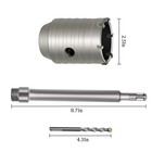 Wuweot 2 Set 2 1 2 Inch Concrete Hole Saw With 220mm 65 Millimeters  Metal