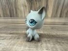 Littlest Pet Shop Lps Hasbro  391 Gray Shorthair Cat Teal Eyes