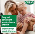 400 Count Curad  Alcohol Prep Pads  Medium Isopropyl Alcohol Wipes Individually 