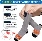 Electric Heated Socks Upgraded 8000mah Battery Rechargeable Heated Thermal Socks
