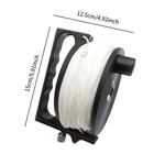Scuba Dive Reel With 1 2m Rope Ergonomic Equipment Dive Guide Line For Canoeing