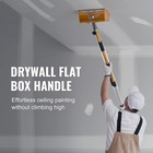 Drywall Flat Box Handle Flat Finishing Handle 40  -64   Extendable Paint