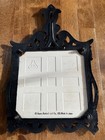 Vtg 70 s Sears Roebuck Neil The Frog Ceramic Tile Trivet With Cast Iron Frame