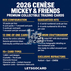 2026 Cenese Disney Mickey And Friends Collectible Card Sealed Box