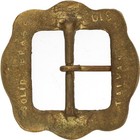 Brass New Hippie Flower Floral Retro Hippy Boho Nos 1970s Vintage Belt Buckle