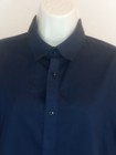H m Size M Blouse   Dress Shirt Navi Blue Long Sleeve