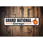 Grand National Garage Garage Sign  Home Decor Metal Sign