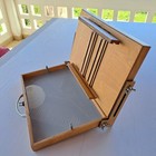 Plein Air Pochade Box  Outdoor Artist Easel With Grey Plastic Palette