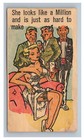Early Dodson Mt Hi-way Bar   Mercantile Business Card Risque Naughty Comic