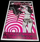 Signed M  tley Cr  e Concert Poster Frank Kozik Whiskey A-go-go  1989 Bettie Page