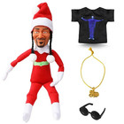 Snoop Dogg Snoop On A Stoop Stoop Christmas Holidays Elf Plush Toy Shelf Decor  