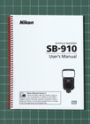 Nikon Sb-910     User Manual Owners Guide Reference     135 Page     Half Size 5 5x8 5