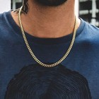 Cuban Curb Chain Necklace Stainless Steel Gold Color Choker Men Women
