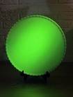 Weber Dental Mfg Co 14    Uranium Glass Tray Platter 555 Cpm Uv Reactive Euc