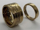 Yellowstone Old Faithful Coin Ring Set His Hers Handmade Brass Sizes 10   7
