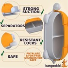 Turtle   Bear Silicone Suction Plate For Baby Food Container With Lid