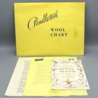 Pendleton Wool Mills 1954 Teacher   s Kit Textile Wool Samples Chart Ephemera