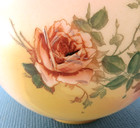 Antique Oil Lamp Globe 8  Parlor Shade Hand Painted Flowers W  Beautiful Colors 