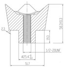 Forestry Mulcher Teeth Replaces Quadco Qh10078t 22-0019 Raytree Chinese Mulcher