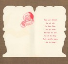 Unused Vintage 1960s Gibson Greetings Merry Christmas Card  Santa Claus Chimney