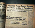James Jimmy Doolittle Raiders Japan Bombers Rescued In China 1945 Wwii Newspaper