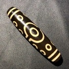 Energy Tibetan Old Agate 15eye Totem Dzi Bead Amulet13 2 57mmn022