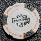 Smith Brothers Hd- Tennessee  white blk org B s Back  Harley Poker Chip  closed 