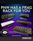 Small Magnetic Frag Rack Orange W frag Lock   Acrylic 17 Hole Plugs Reef Coral F