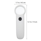 Handheld High-definition Magnifying Glass Identification Magnifier Lighted