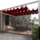 Retractable Pergola Sun Shade Cover Waterproof Canopy Panel Awning Yard Garden