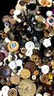 Vintage Button Lot 4 Lbs Estate Glass  Plastic  Metal  Shell  Wood  Carved 