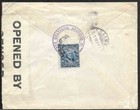 Ecuador 1918 Censored Back-stamped Cover Guayaquil To Malmo Sweden