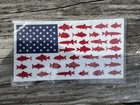 Usa  American Flag Fish Sticker - Buy 2 Get 1 Free