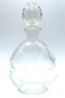 Vtg Perfume Splash Bottle Parfum Glass Rounded Tendrils 6    With Stopper