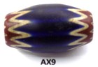 Super Nice Venetian Antique Chevron Trade Bead African Ax9 Bg 82  Murano