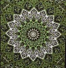 Green Star Hippie Tapestry Hippy Mandala Bohemian Tapestries Indian Dorm Decor