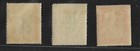 Jamaica Script Ca 1 -3  Values Scott 96-98 sg 102-104  Mlh  Vf  Cv  26 25  a4836