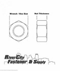  250  3 8-16 Stainless Steel Hex Nuts 3 8x16 Nut With A 9 16 Hex  Coarse Thread