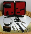 Vtg Pedicure  Manicure Grooming Set Kit Leather Case 7-pcs  A Great Unusual Set