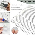 Real Glass Silver Mirrors Mosaic Tiles Sticker For Craft Square Glass Tiles Self