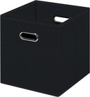 Black Foldable Storage Cubes Bins   Fabric Storage Box Cubes Organizer Basket   