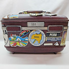 Vintage American Tourister Hard Shell Train Case Make-up Suitcase With Lock 70 s