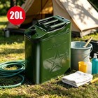 5 Gallon 20l Gasoline Army Green Jerry Can Military Metal Steel Tank Backup Us