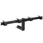 Dual Trash Can Hauler Hitch  Adjustable Wheeled Garbage Can Towing Trailer 