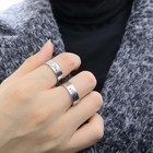 Titanium Steel Heart Couple Rings I Love You Promise Rings Wedding Band Valentin