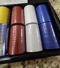 Cardinal Texas Hold Em Tournament Poker Set Zippered Case 200 Chips Cards Travel