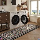 Chic Vintage Floral 2 x6  Non-slip Kitchen Runner Rug - Soft  Washable  Rubber