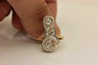 Vintage Swirl Style Labcreated Diamond Timeless Circa Engagement 14k Goldfn Ring