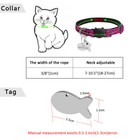 Personalized Break Away Cat Collar Diy Pet Name And Phone Number Anti-lost Tag